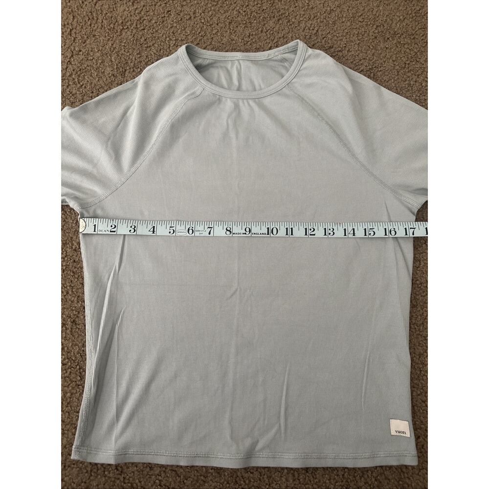 Vuori Women's Long Sleeve Pose Crew Blue Haze Ribbed Active Top VW1268 Small - Picture 4 of 6